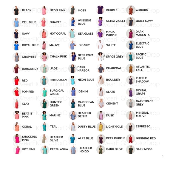 Figs Scrub Top One Pocket Purple Size Medium - Picture 8 of 8